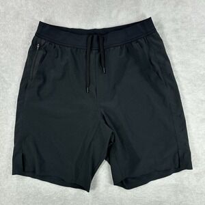 Ten Thousand Interval Short Mens Medium Black 9" lined Workout Running Gym